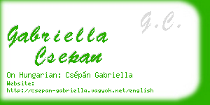 gabriella csepan business card