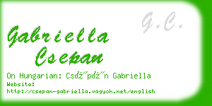 gabriella csepan business card